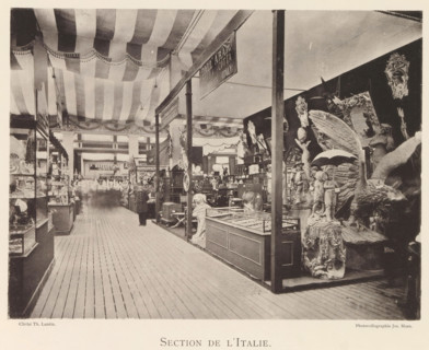 Section de l'Italie, Exhibition of Italian objects during the world exhibition in Antwerp, page,