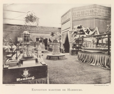 Exhibition of maritime objects from Hamburg during the World Exhibition in Antwerp, Exposition