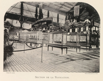Exhibition of ship models during the World Exhibition in Antwerp, Section de la Navigation, page,
