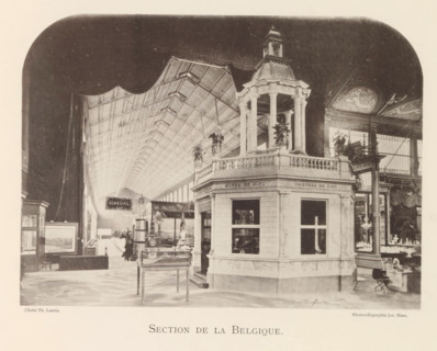Exhibition of Belgian objects during the World Exhibition in Antwerp, Section de Belgique, page,