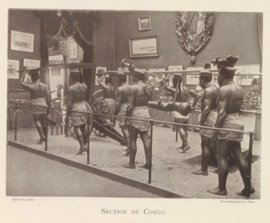 Sculptures in the Congolese part of the world exhibition in Antwerp, Section du Congo, page,
