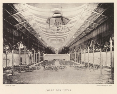Interior of a banquet hall in Antwerp, Salle des fêtes, page, photomechanical print, photographer: