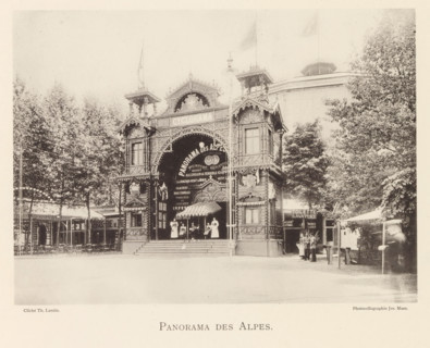 Exterior of the Panorama des Alpes at the world exhibition in Antwerp, Panorama des Alpes, page,