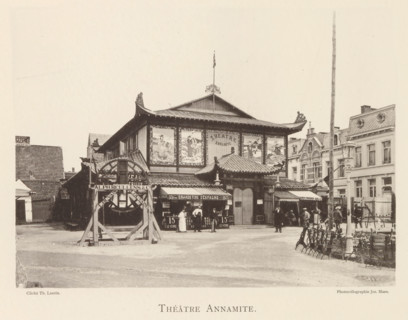 Annamite Theatre, Exterior of the Annamite Theatre at the World Exhibition in Antwerp, page,