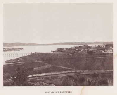 View of Sortavala, Sortavalan Kaupunki, page, photomechanical print, photographer: Impi Backman,