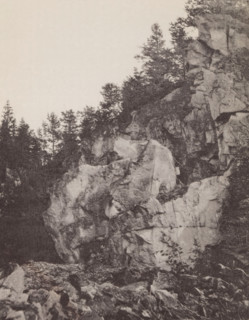 Ruskaelan Marmorilouhos, Rocks in Ruskeala, page, photomechanical print, photographer: Impi