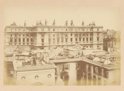 Conseil d'etat & legion d'honneur, View of a destroyed building of the Council of State,