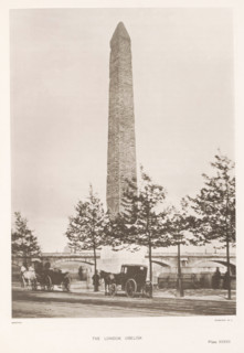 The London obelisk, page, photomechanical print, number: 'Plate XXXVII', cliché maker: Harroun &