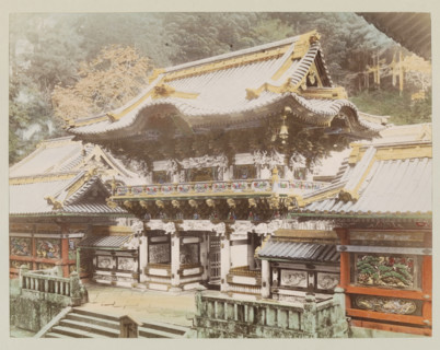 View of the Yomeimon Gate at Nikko, photograph, page, Nikko, Japan, c. 1887 - in or before 1897,