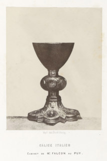 Italian chalice, Calice italien, photograph, page, number: 'PL. 11.', inscription: 'cabinet de Mr