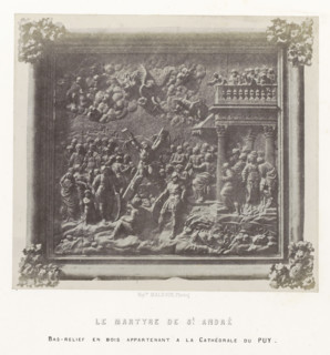 Bas-relief depicting the martyrdom of Saint Andrew, from the cathedral of Le Puy-en-Velay, Le