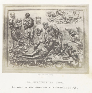La descente de croix, Bas-relief with the Descent from the Cross, from the cathedral of Le