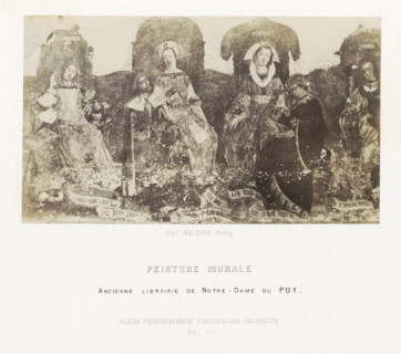 Mural in the library of the Notre-Dame-de-l'Annonciation cathedral in Le Puy-en-Velay, Peinture