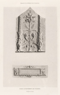 Reliefs from the Palais des Tuileries in Paris, Grands apartments des Tuileries, Palais du Louvre