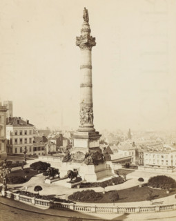 View of the Congress Column in Brussels, Bruxelles - Place et Colonne du Congrès, photograph, page,