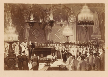 Funeral Oration of HM Leopold I - in the Chapel of the Ardennes, Photographic reproduction of a