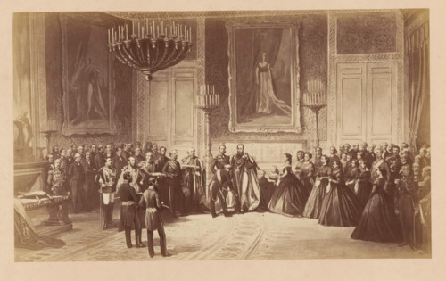 Investiture de l'Ordre de la Jarretière, Photographic reproduction of a design for the inauguration