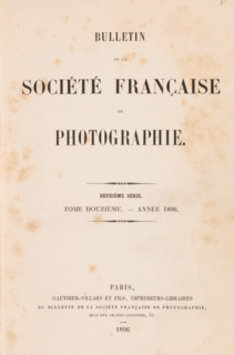 Bulletin de la Société française de photographie, book, inscription: 'Collection Jahel', publisher: