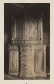 Decorated cupboard from the collection of Antonin Terme, photograph, page, Liège, c. 1880 - in or