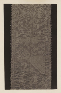 German scene in lace from the collection of Antonin Terme, photograph, page, Liège, c. 1880 - in or