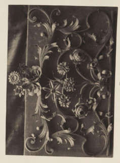 Wrought iron work with flowers from the collection of Antonin Terme, photograph, page, Liège, c.