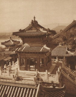 Summer Palace in Beijing, page, photomechanical print, photographer: Donald Mennie, Beijing, cliché