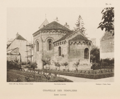 View of the Templar Chapel in Laon, France, Chapelle des Templiers, Laon (Aisne), page,