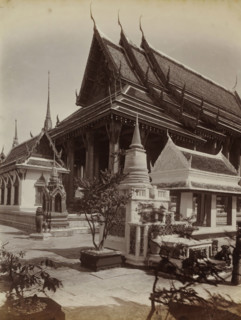 Main building of the temple complex of Wat Pra Keo (Temple of the Emerald Buddha) in Bangkok, album