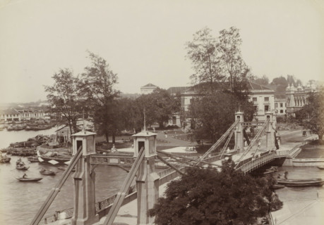 Cavenach Bridge, S'pore, Cavenach Bridge in Singapore, album page, photograph, Part of Album with