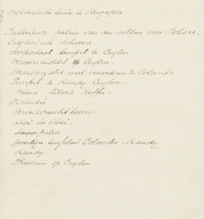 List of subjects depicted in the album (35 to 50), album page, list, Part of Album with 50 photos