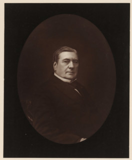 Portrait of Eugène Labiche, Eugène Labiche. Ne a Paris, le 6 mai 1815, page, photomechanical print,