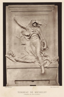 Tomb for Jules Michelet by Marius Jean Antonin Mercié, Tombeau de Michelet (Cimetiere du