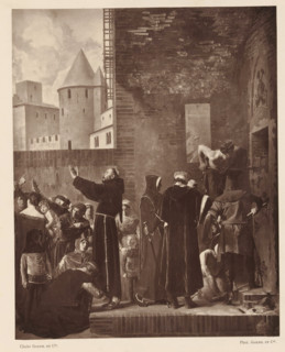 Photo reproduction of a self-portrait by Jean Paul Laurens, reproduction, page, photomechanical