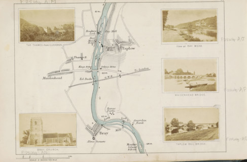View at Ray Mead, View of the Thames at Ray Mead, photograph, page, photographer: Henry W. Taunt,