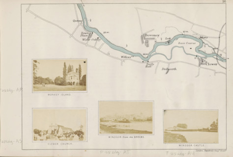 View of Windsor across the Thames, Windsor from the Brocas, photograph, page, photographer: Henry W