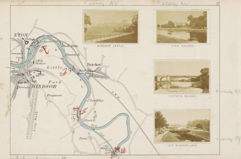 View of the Victoria Bridge at Datchet, Victoria Bridge, photograph, page, photographer: Henry W.