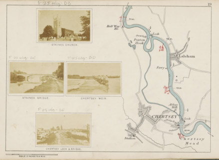 Staines bridge, View of a bridge over the Thames at Staines, photograph, page, photographer: Henry