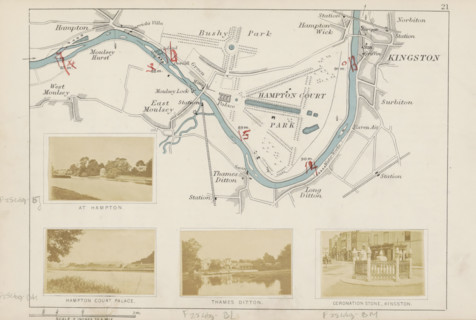 View of the Thames at Hampton, At Hampton, photograph, page, photographer: Henry W. Taunt, Hampton