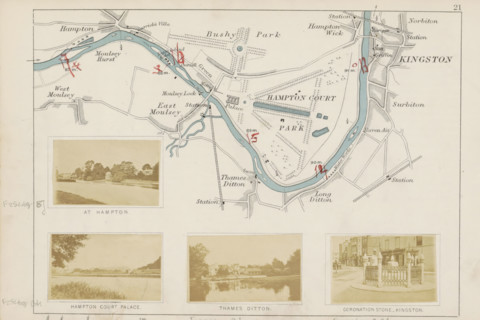 Thames Ditton, View of Thames Ditton, photograph, page, photographer: Henry W. Taunt, 1871, Surrey,