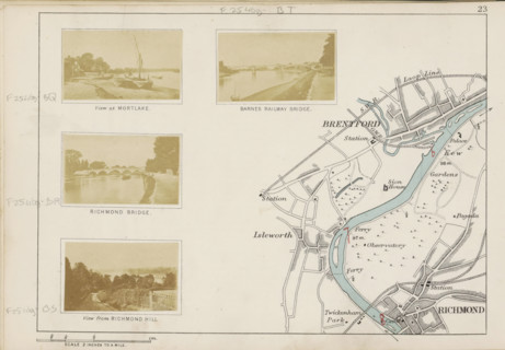Richmond bridge, View of a bridge over the Thames in Richmond, photograph, page, photographer: