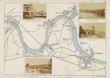 View of an aqueduct over the Thames at Putney, Putney aqueduct, photograph, page, photographer: