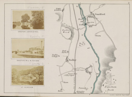 View of a watermill at Sandford-on-Thames, Sandford mill, photograph, page, photographer: Henry W.