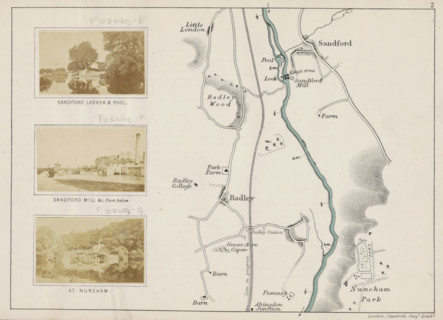 View of a bridge at Nuneham Courtenay, At Nuneham, photograph, page, photographer: Henry W. Taunt,