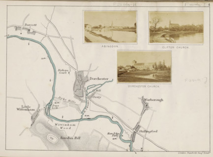 View of a church, probably on the Thames, Clifton church, photograph, page, photographer: Henry W.