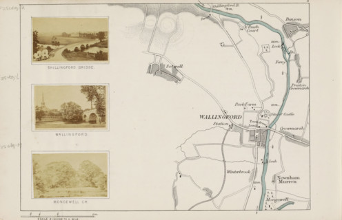 Wallingford, View of a bridge and a church in Wallingford, photograph, page, photographer: Henry W.