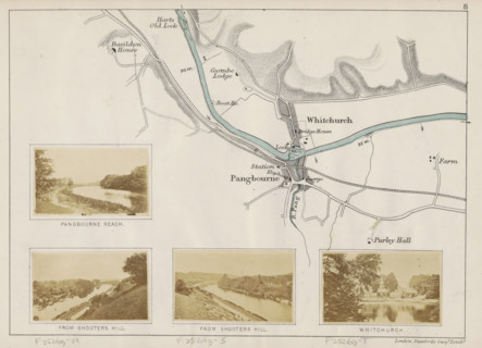 Pangbourne reach, View of the Thames at Pangbourne, photograph, page, photographer: Henry W. Taunt,