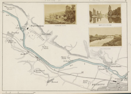 Mapledurham, View of Mapledurham across the Thames, photograph, page, photographer: Henry W. Taunt,