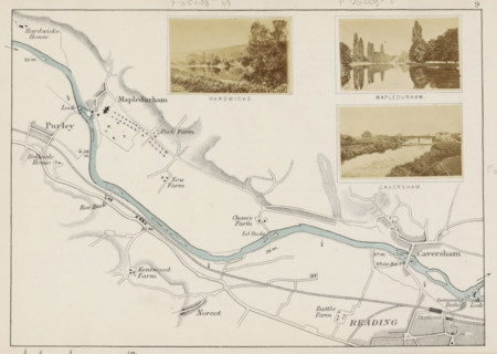 Caversham, View of a bridge over the Thames at Caversham, photograph, photographer: Henry W. Taunt,