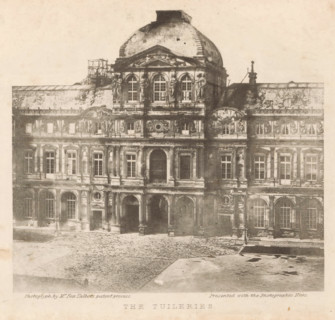 The Tuileries, Tuileries Palace in Paris, photomechanical print, inscription: 'Photograph by Mr.