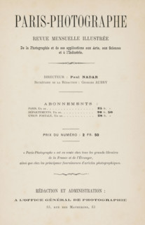 Paris-Photographe première année 1891 No 3, page, magazine, 1891, paper, engraving, printing,